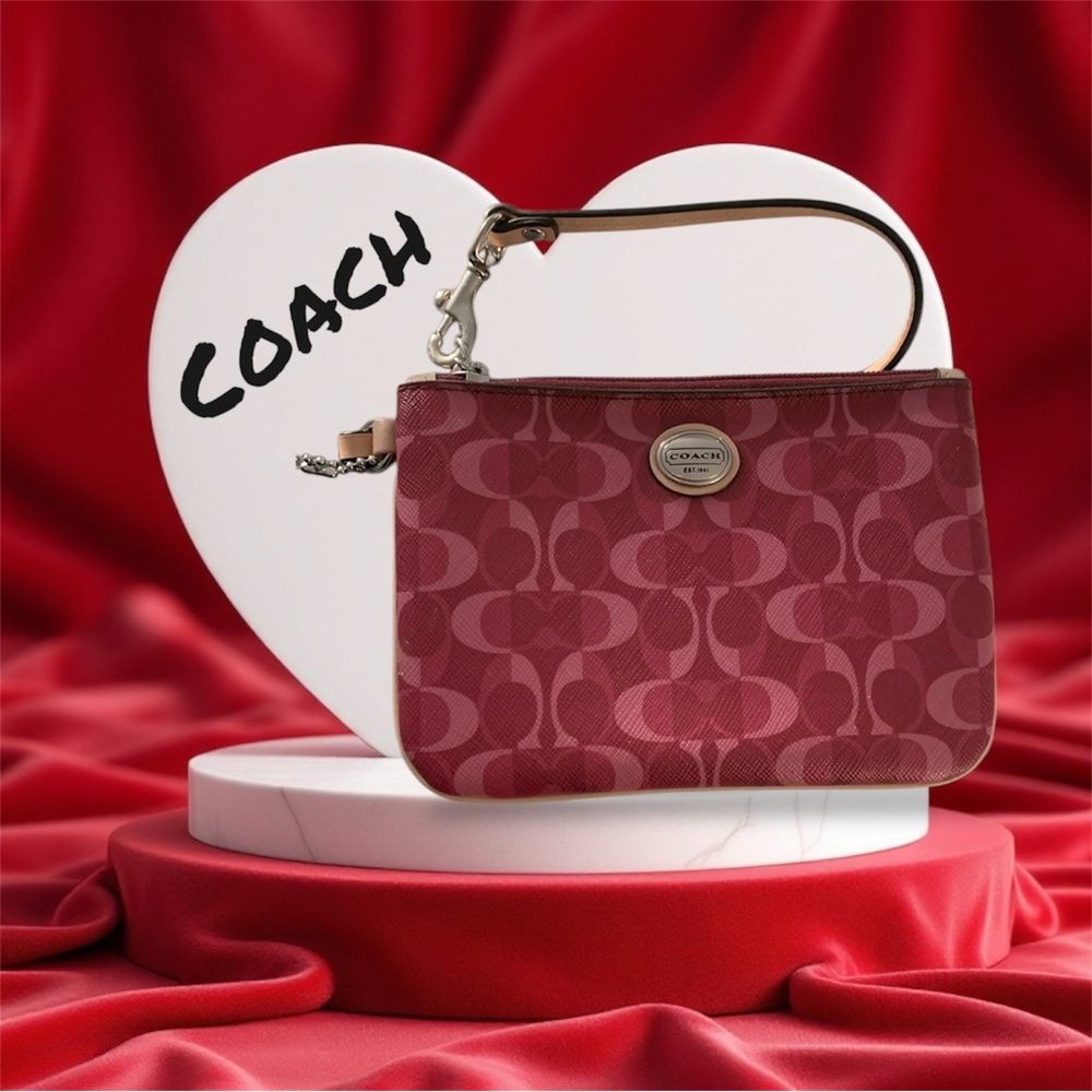 Coach Red & Pink Wristlet